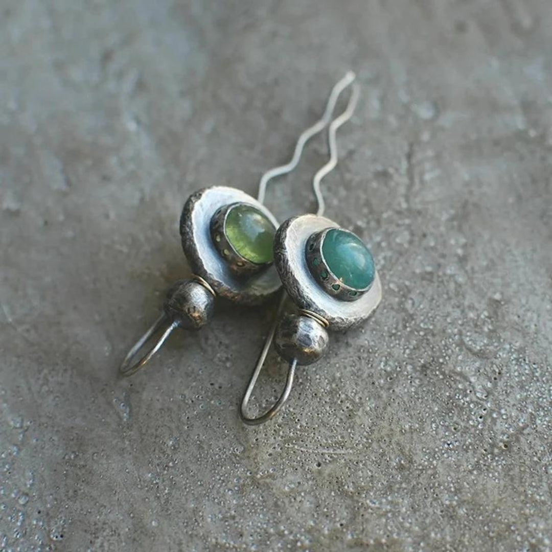 Boucles d'oreilles bohèmes en opale