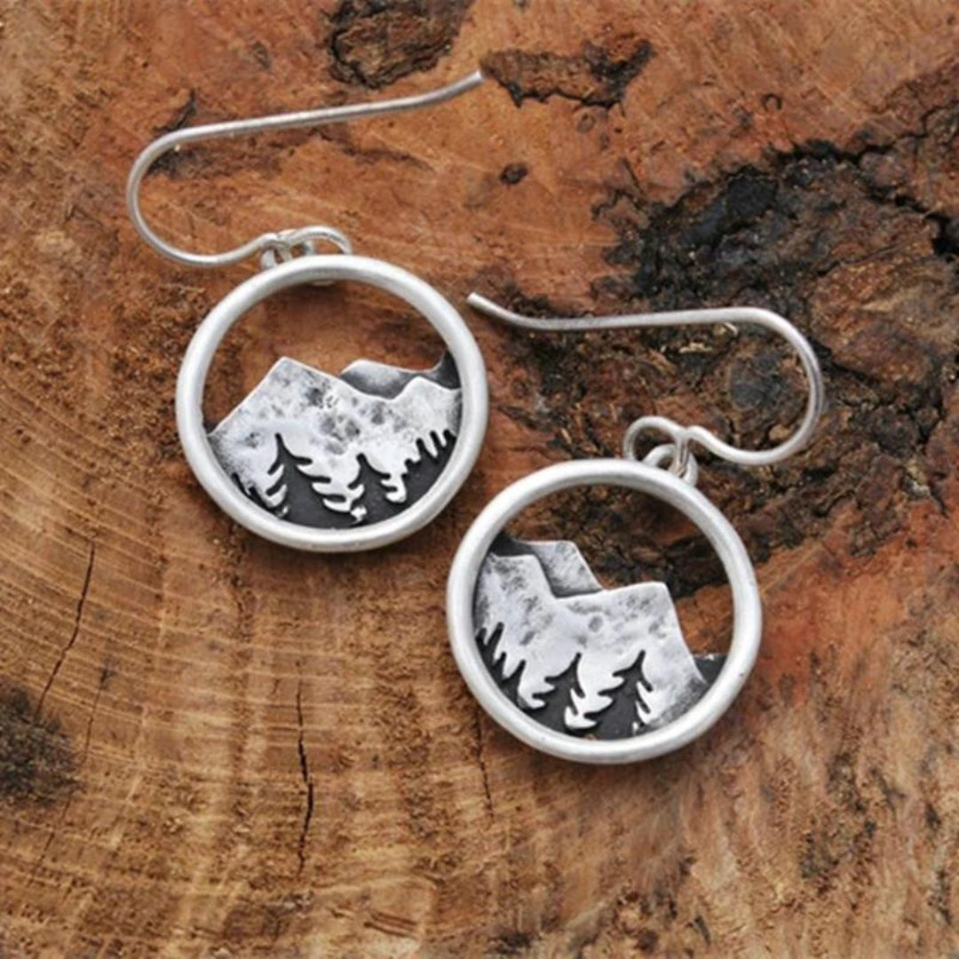 Boucles d'oreilles Boho Mountain en argent