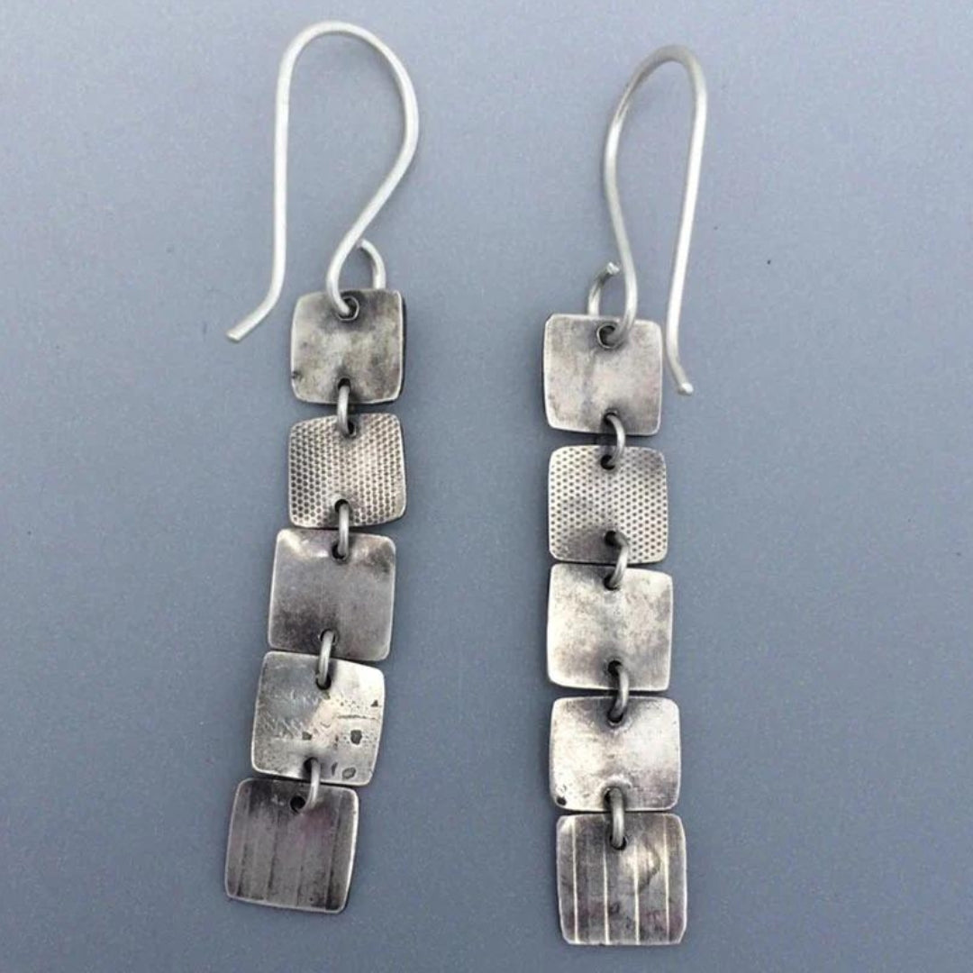 Boucles d'oreilles bohèmes plaquées argent