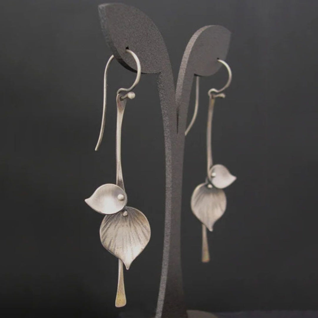 Boucles d'oreilles bohèmes Silver Leaf