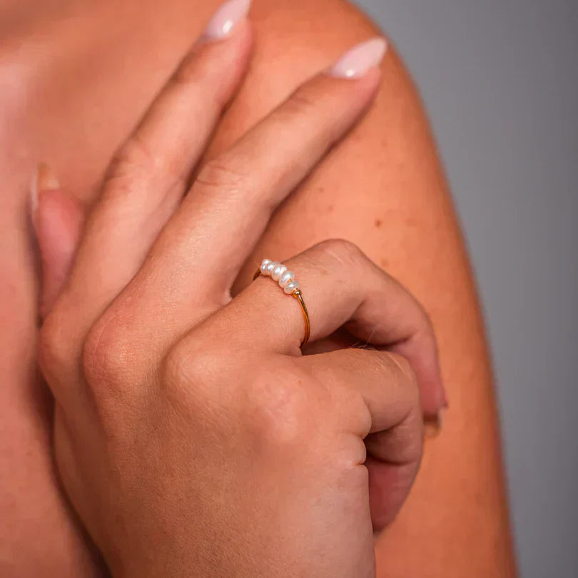 Mini bague perle - Lydieannejewelry