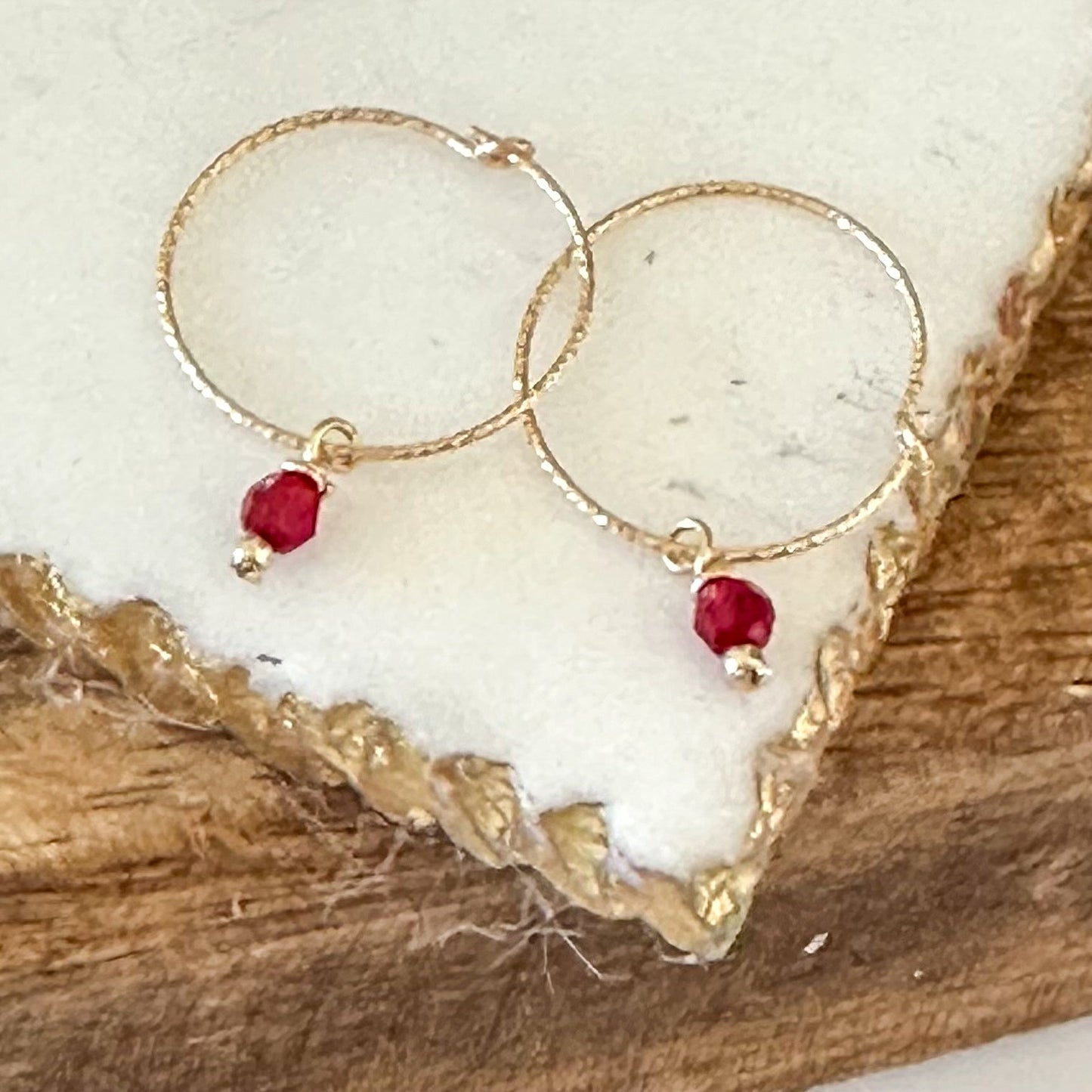 Boucles d'oreilles créoles mini sparkle Oria - Lydieannejewelry