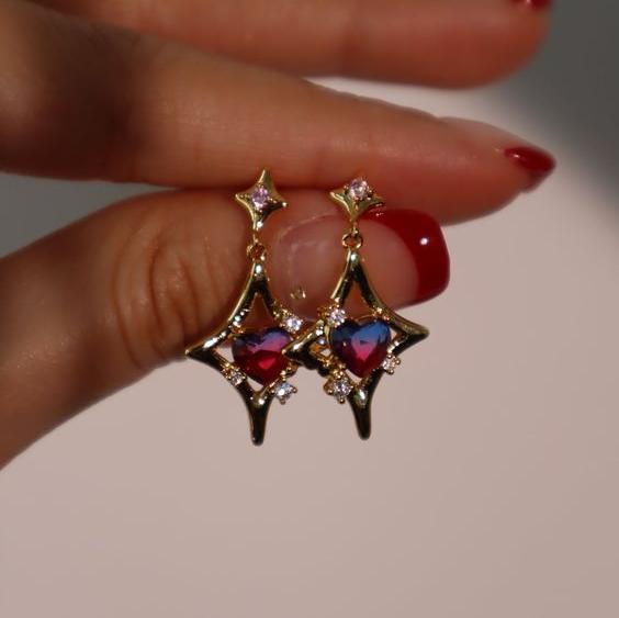 Boucles d'oreilles vintage Midnight Bright