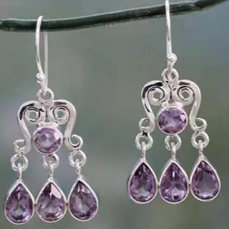 Boucles d'oreilles vintage Purple Rain
