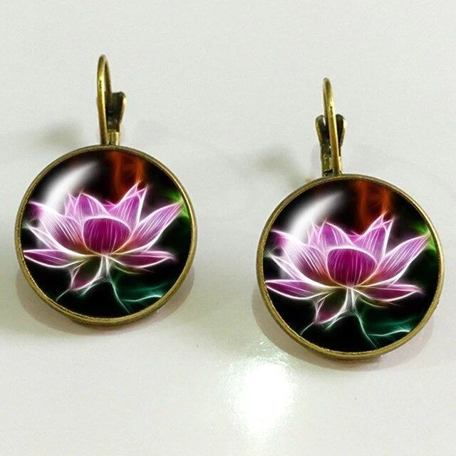 Boucles d'oreilles vintage Lightning Lotus
