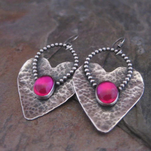 Boucles d'oreilles vintage « Premier amour »