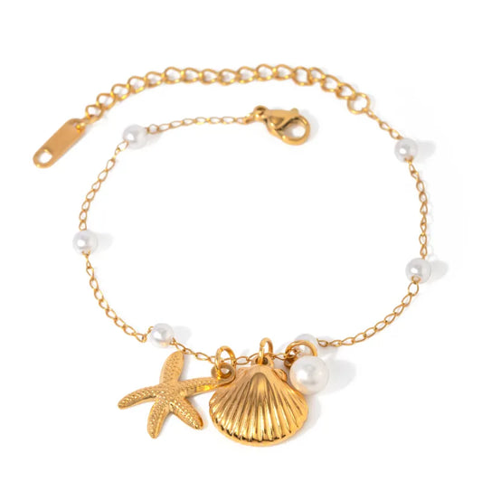Bracelet Summer Shell & Pearl