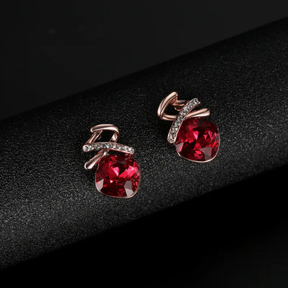 Ensemble élégant collier et boucles d'oreilles pour mariée