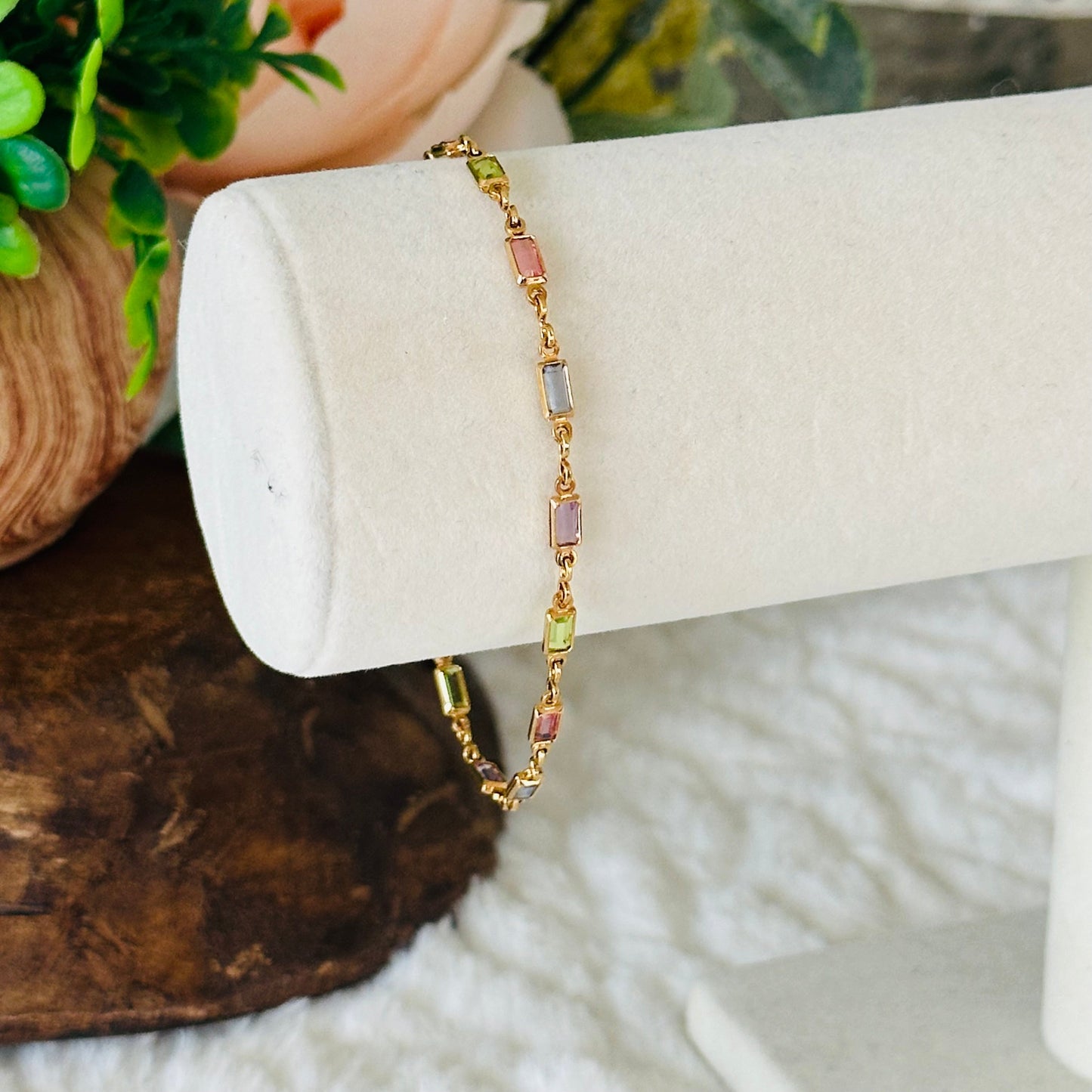 Bracelet Isabella MultiColor CZ Stone - Lydieannejewelry