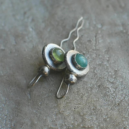 Boucles d'oreilles bohèmes en opale