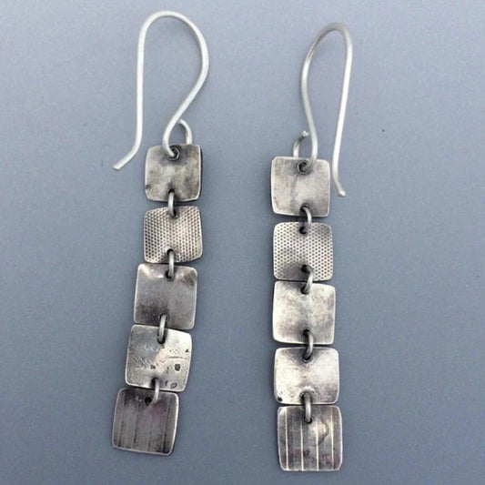 Boucles d'oreilles bohèmes plaquées argent