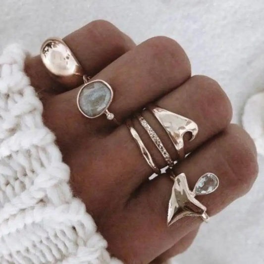 Bagues vintage en argent Ocean