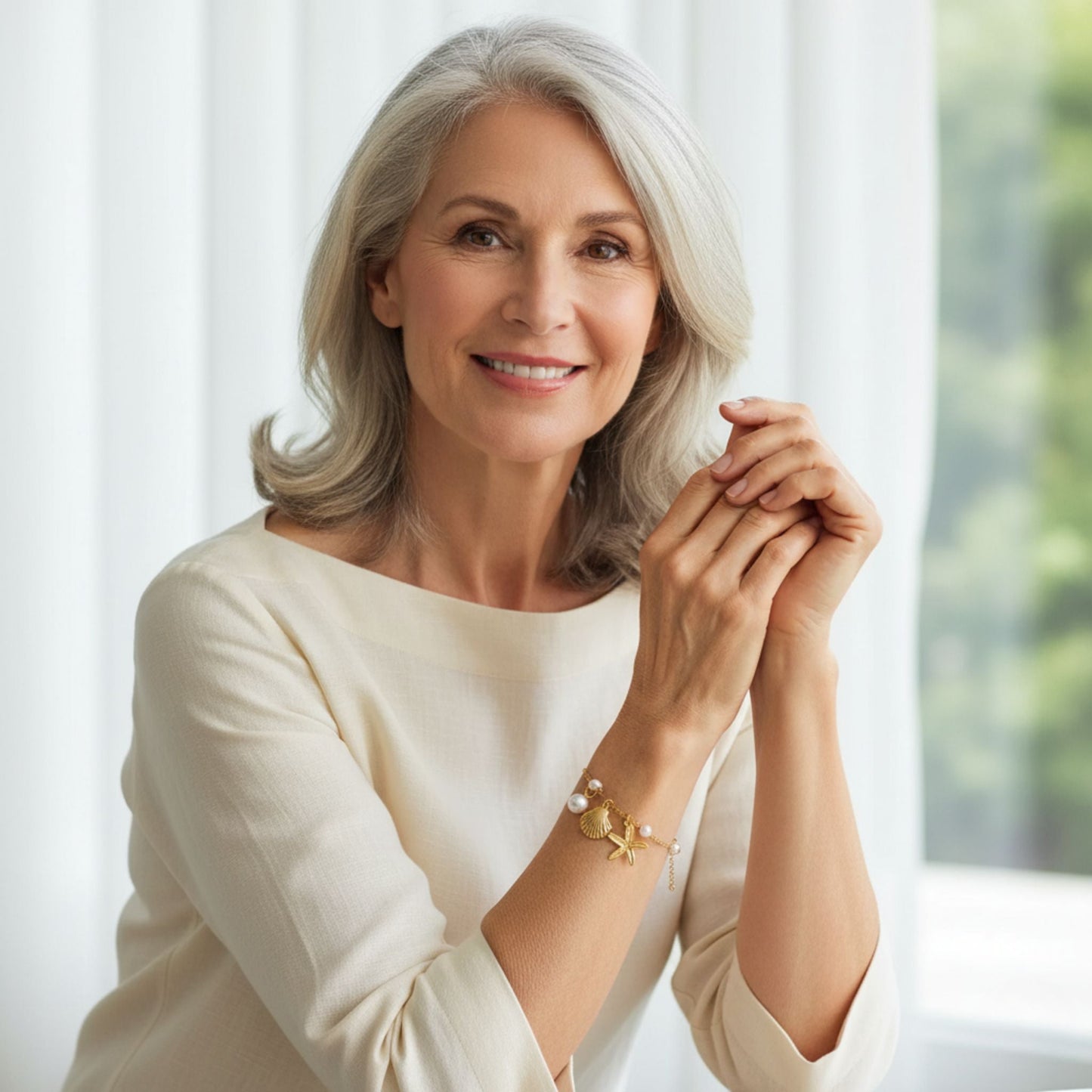 Bracelet Summer Shell & Pearl