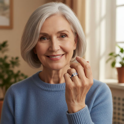 Bague zircone étincelante haut de gamme
