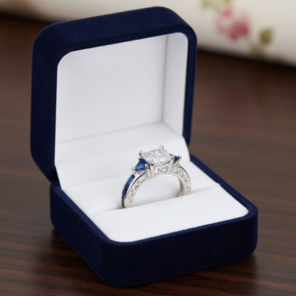 Bague zircone étincelante haut de gamme