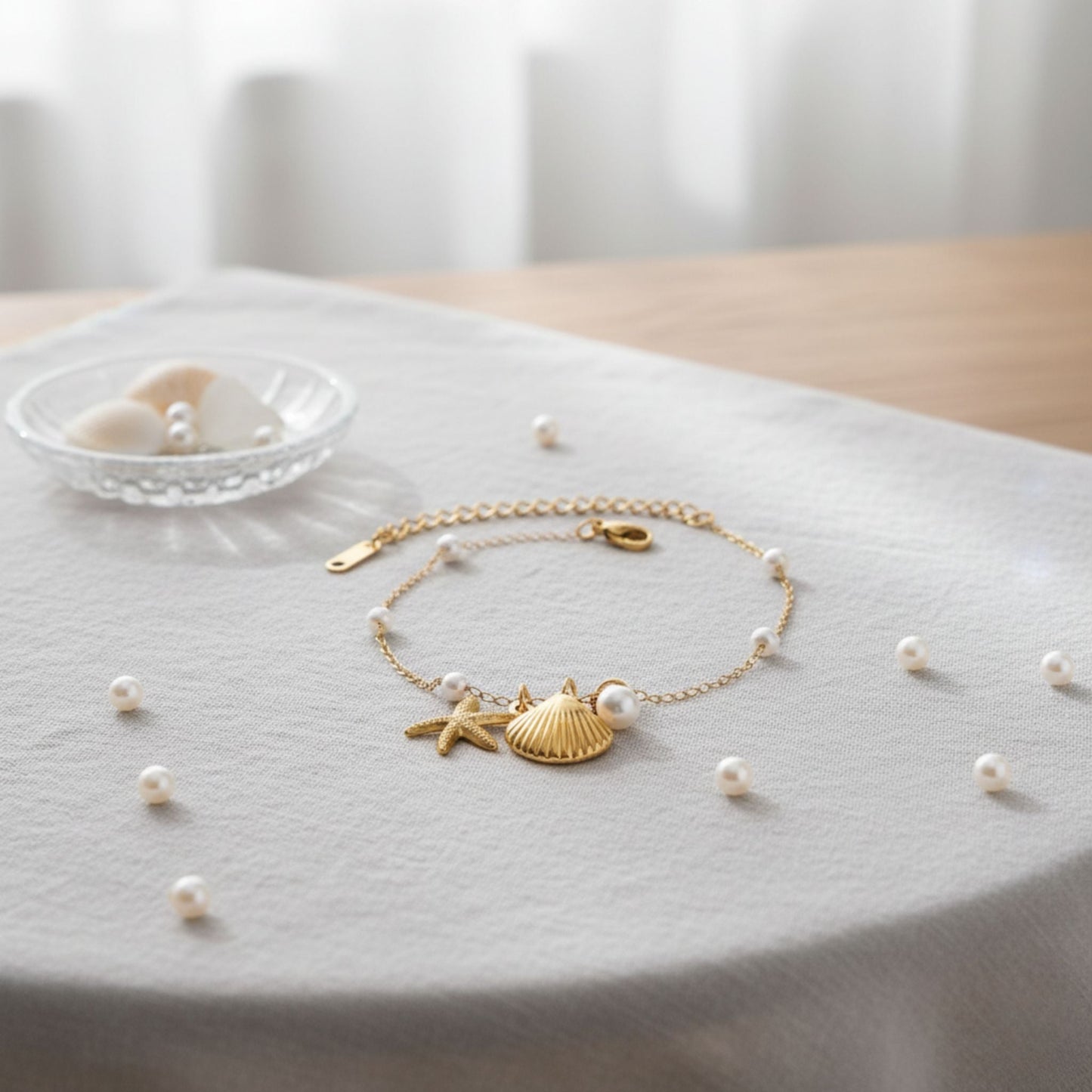 Bracelet Summer Shell & Pearl