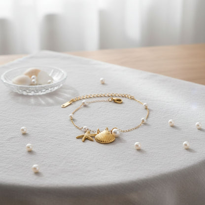 Bracelet Summer Shell & Pearl