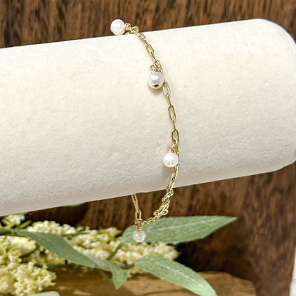Bracelet à breloques Gina Mini Pearl - Lydieannejewelry