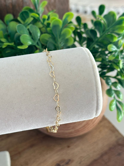 Bracelet Mea Heart Links - Lydieannejewelry