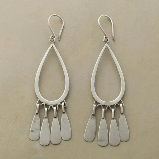 Boucles d'oreilles Vintage Silver Rain