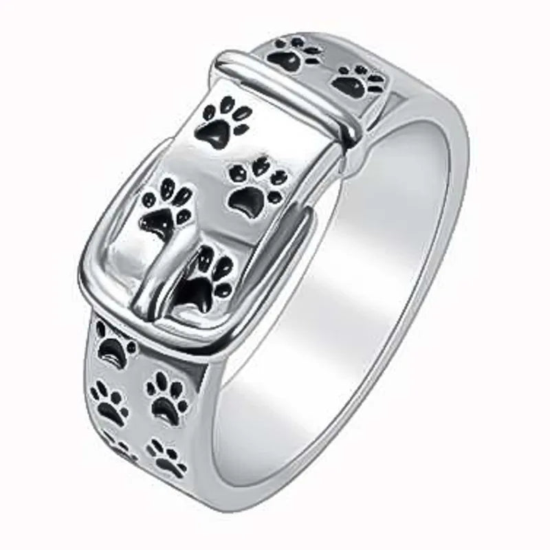 Bague collier mignonne et élégante inspirée des chiens