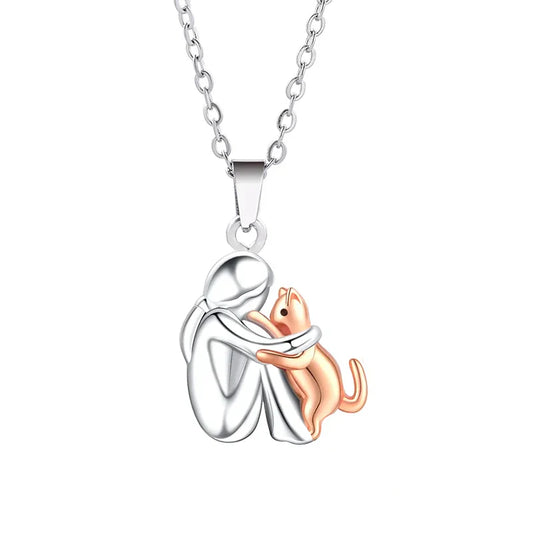 Collier pendentif Cat Hug