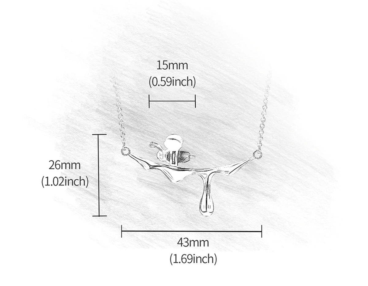 Collier « Miel coulant et abeille »