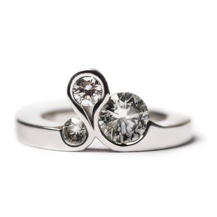 Bague vintage Triple Spark en argent