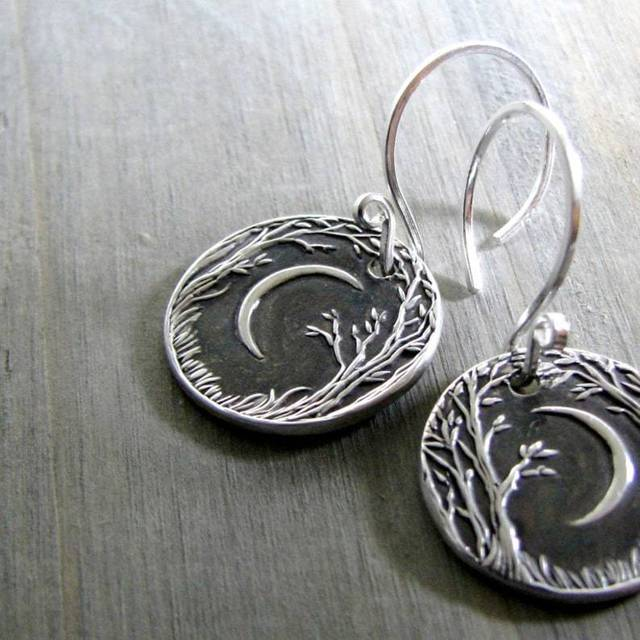 Boucles d'oreilles vintage Moonlight