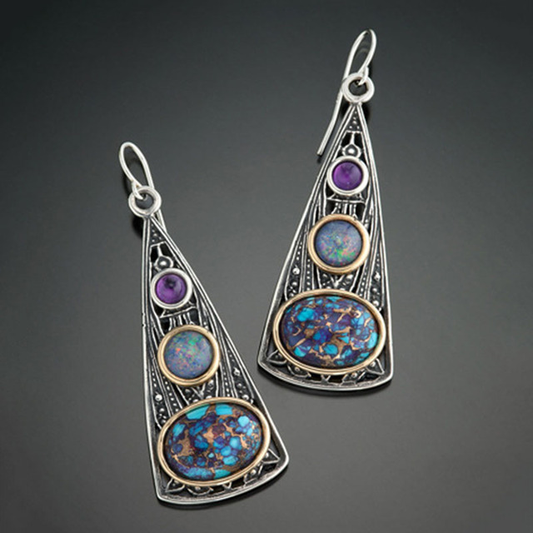 Boucles d'oreilles Cosmic Boho en argent sterling