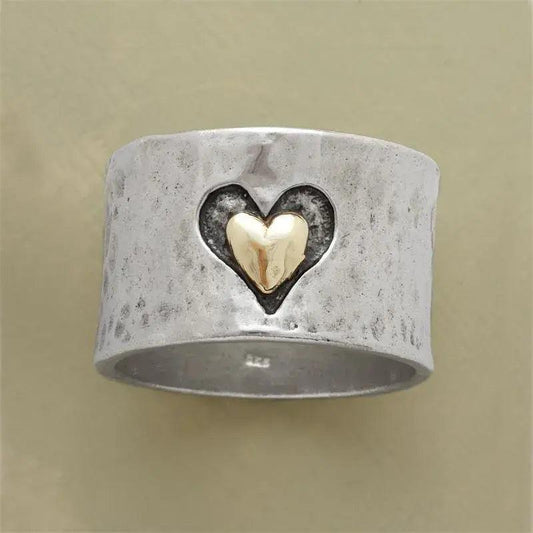 Vintage Heart Ring-Mialla Jewelry
