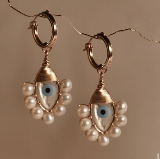 Boucles d'oreilles vintage Nazar Pearl