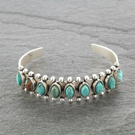Bracelet vintage en pierre turquoise