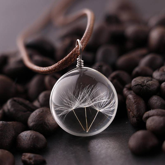 Collier vintage en cristal Dandelion