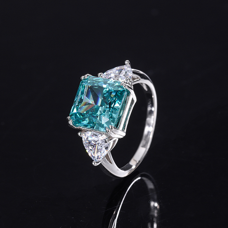Vintage Turquoise Crystal Ring-Lydieannejewelry