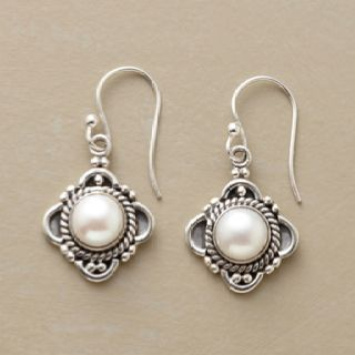 Boucles d'oreilles vintage Lotus Pearl