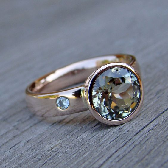 Vintage Sky Glass Ring-Lydieannejewelry