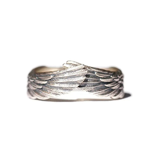 Bague ajustable en argent Winged Faith - Lydieannejewelry