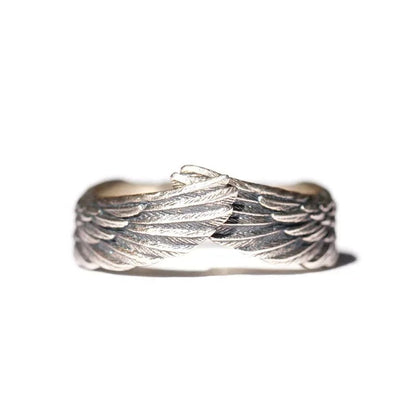 Bague ajustable en argent Winged Faith - Lydieannejewelry