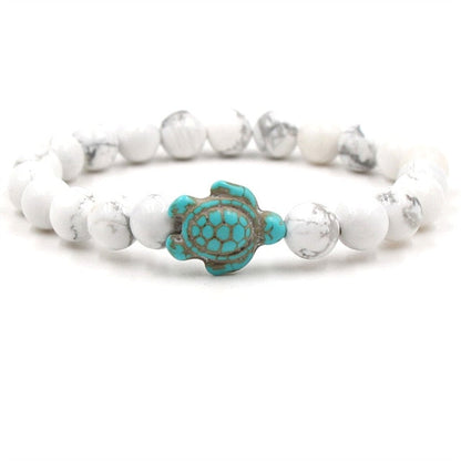 Bracelets tortues en perles de pierre naturelle uniques